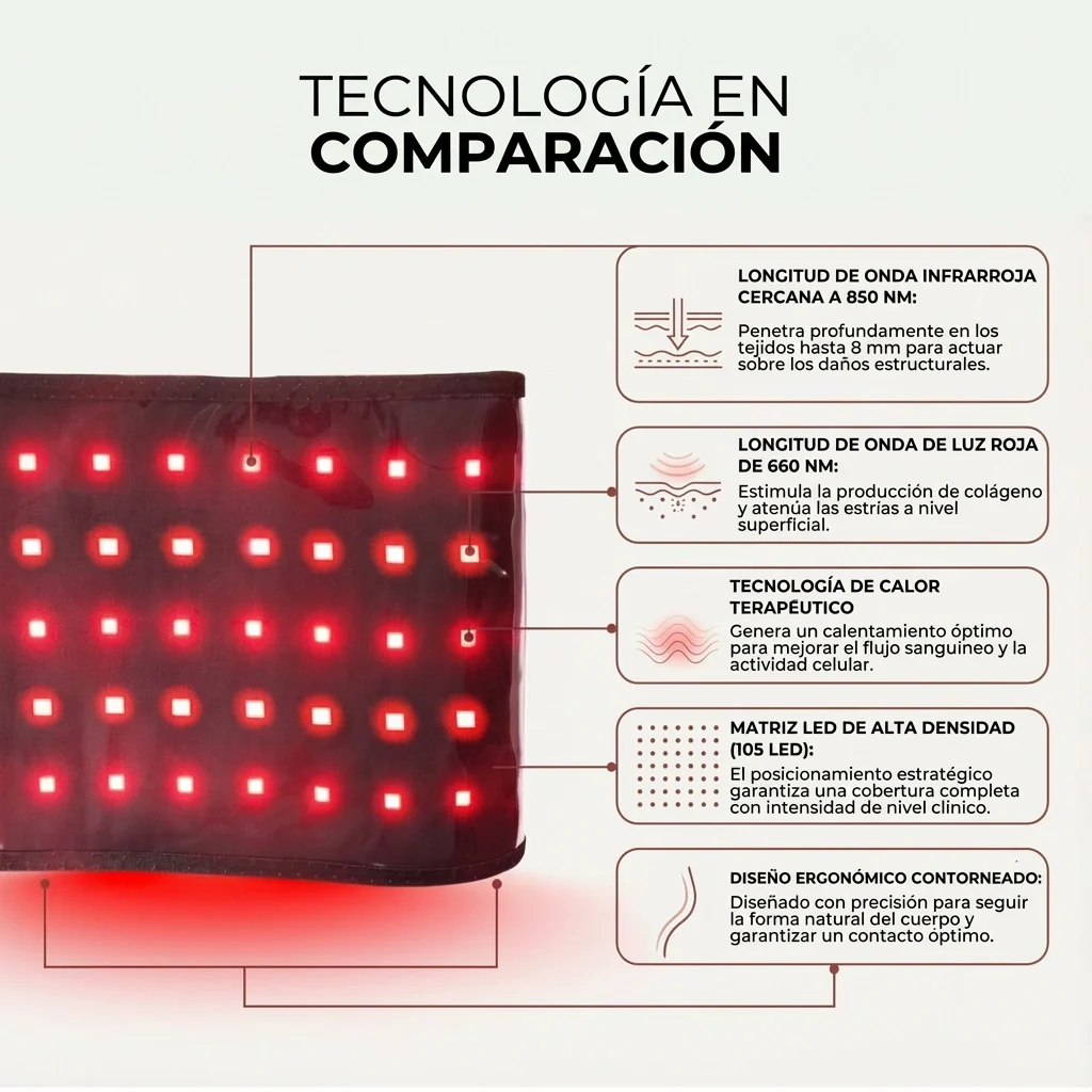 Faja de Luz Roja para Reafirmar el Abdomen y Recuperar la Confianza - Image 6