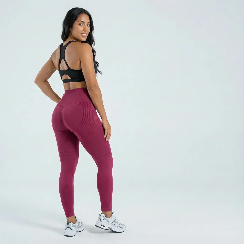 Leggings Cellumove 3D - Borgoña - Image 4