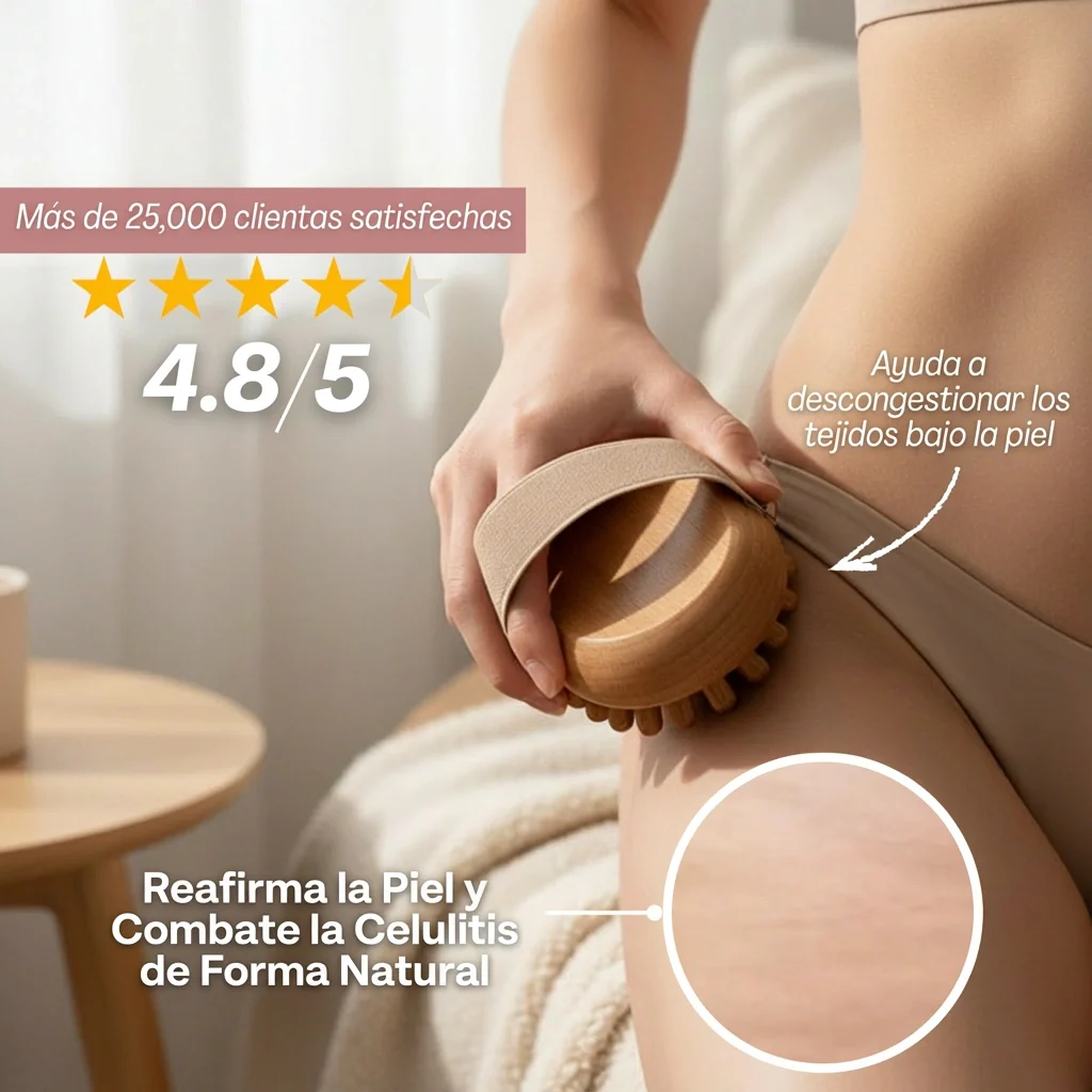 Rodillo corporal de madera anticelulitis – Activa la circulación y alisa la piel - Image 4